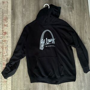 Women’s large at Louis Missouri black hoodie